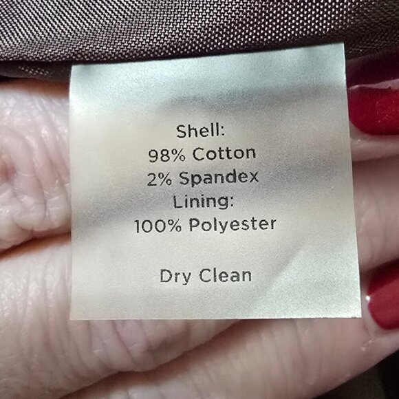 Talbots Paisley A-Line Stretch Back Pleat Swing Coat Sz L - Picture 9 of 9